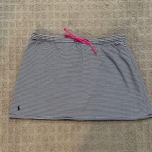 Ralph Lauren sport, blue, and white striped skirt